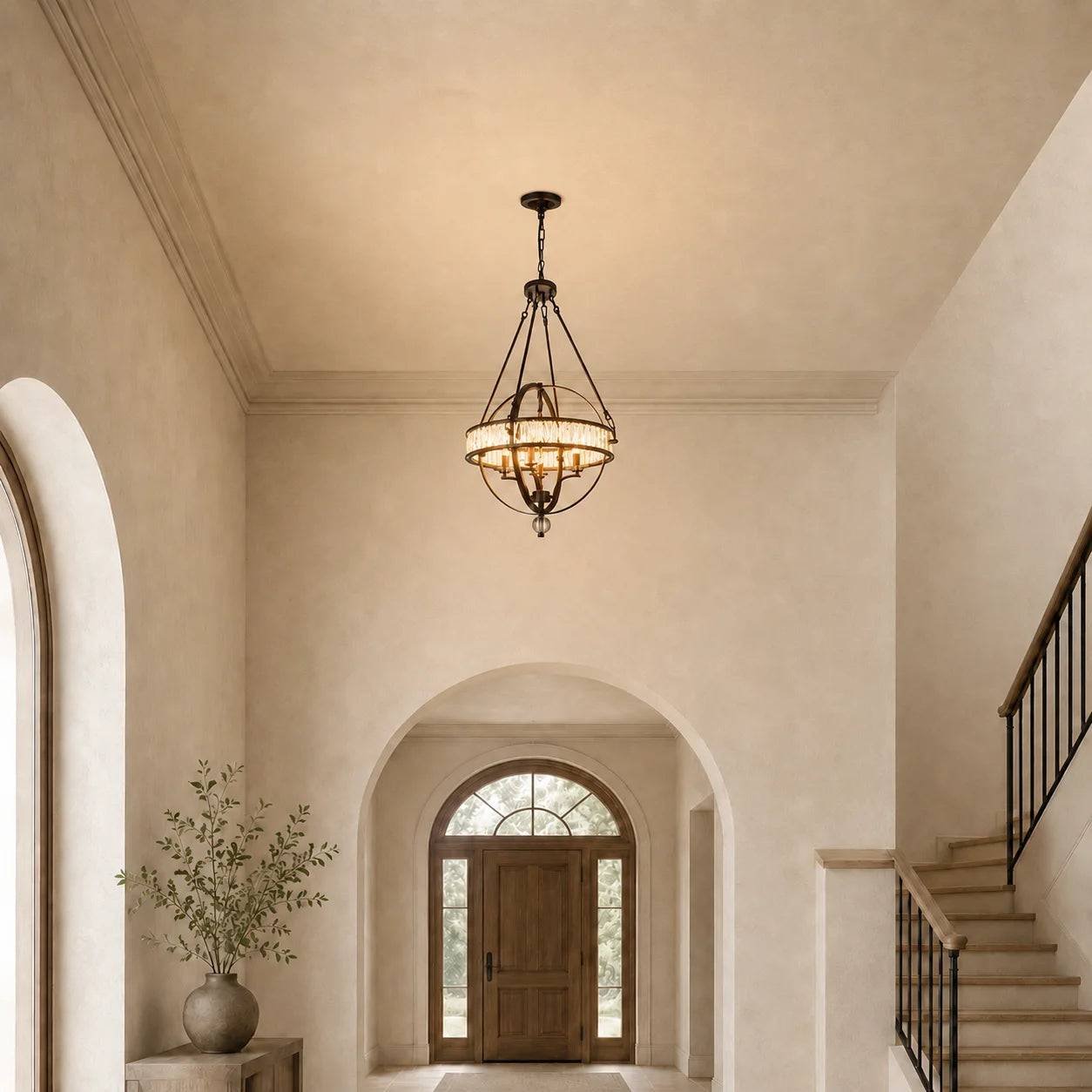 Arkansas 4 Light Black Chandelier