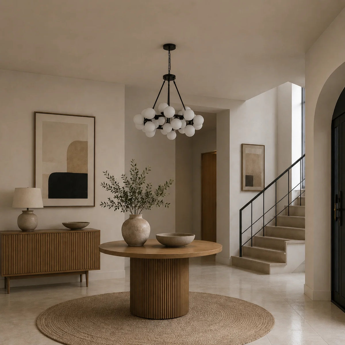 Arya 25 Light Black Chandelier