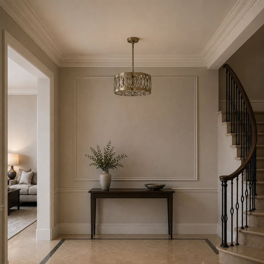 Nova 6 Light 16in Champagne Chandelier